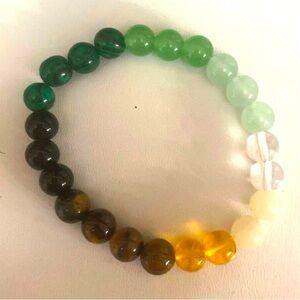 Semi-Precious Beaded Bracelet, Friendship, Mala, Yoga